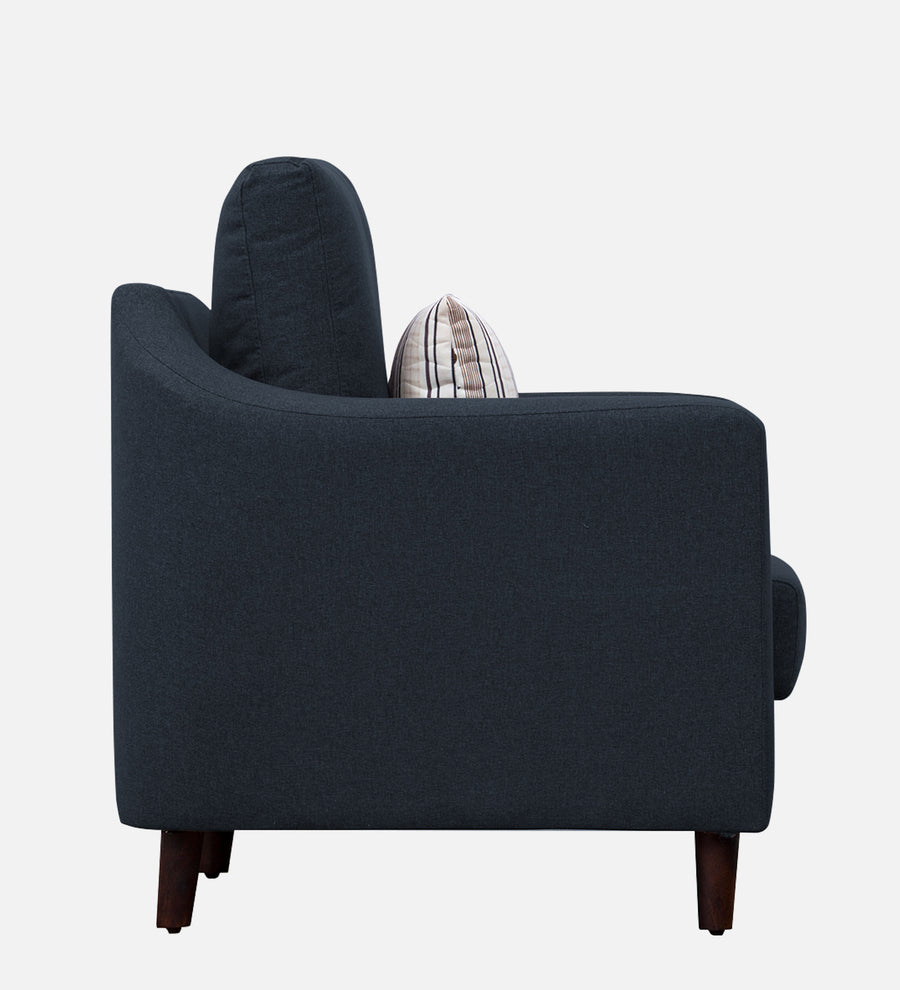 Kevin Fabric 1 Seater Sofa In Denim Blue Colour - Febonic Living
