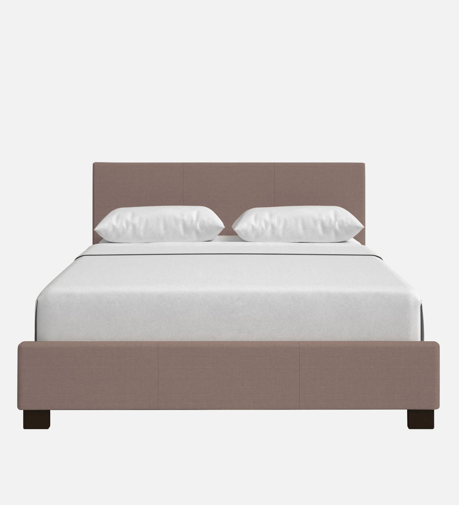 Lora Fabric Upholstered Queen Size Bed In Kadhi Beige Colour - Febonic Living