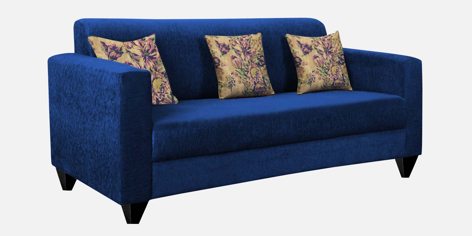 Lipu Fabric 3 Seater Sofa in Royal Blue Colour