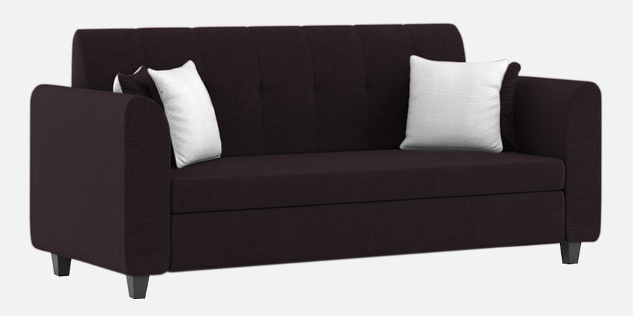 Denmark Fabric 3 Seater Sofa In Cara Brown Colour - Febonic Living