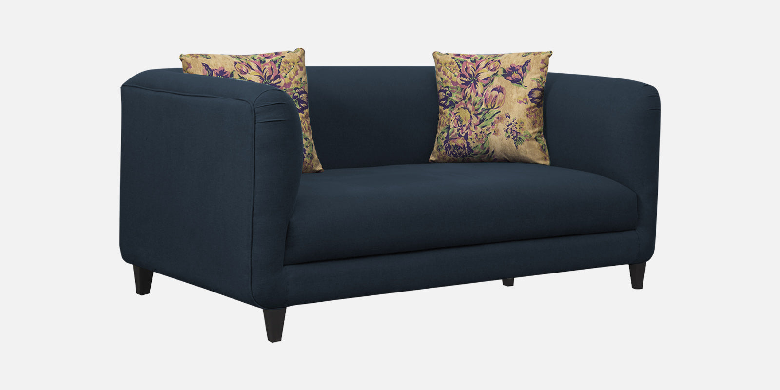 Niki Fabric 2 Seater Sofa in Denim Blue Colour