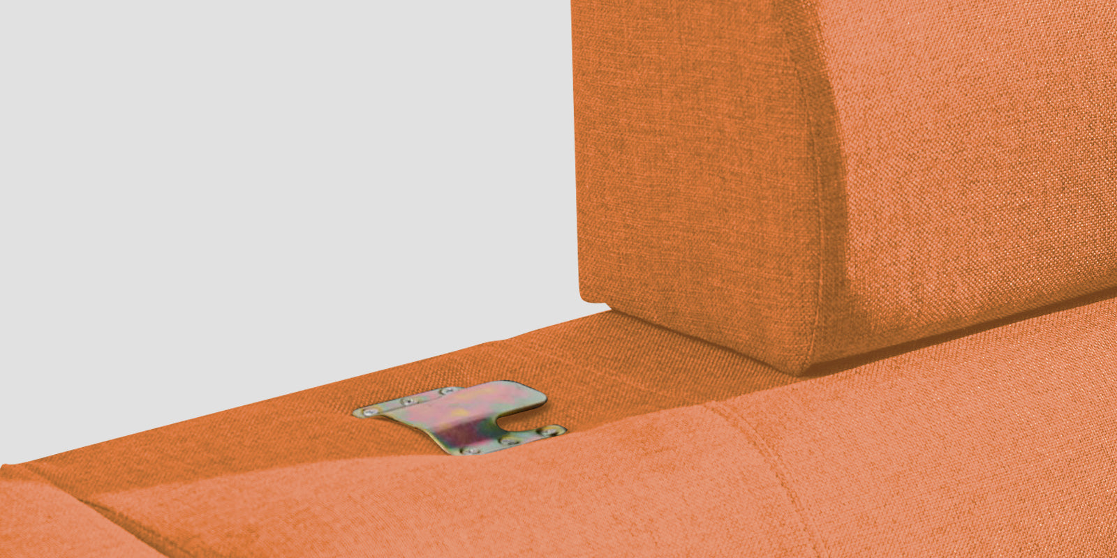 Devo Fabric 2 Seater Sofa in Dark Orange Colour