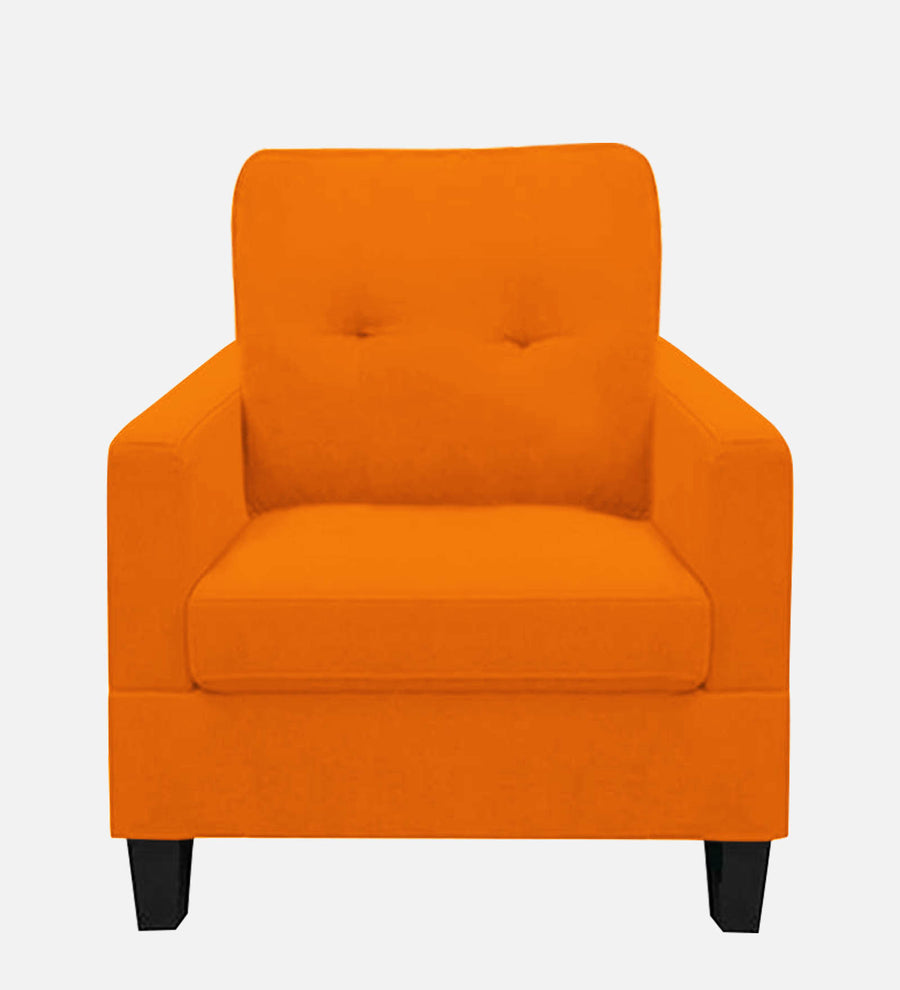 Thomas Fabric 1 Seater Sofa In Vivid Orange Colour - Febonic Living