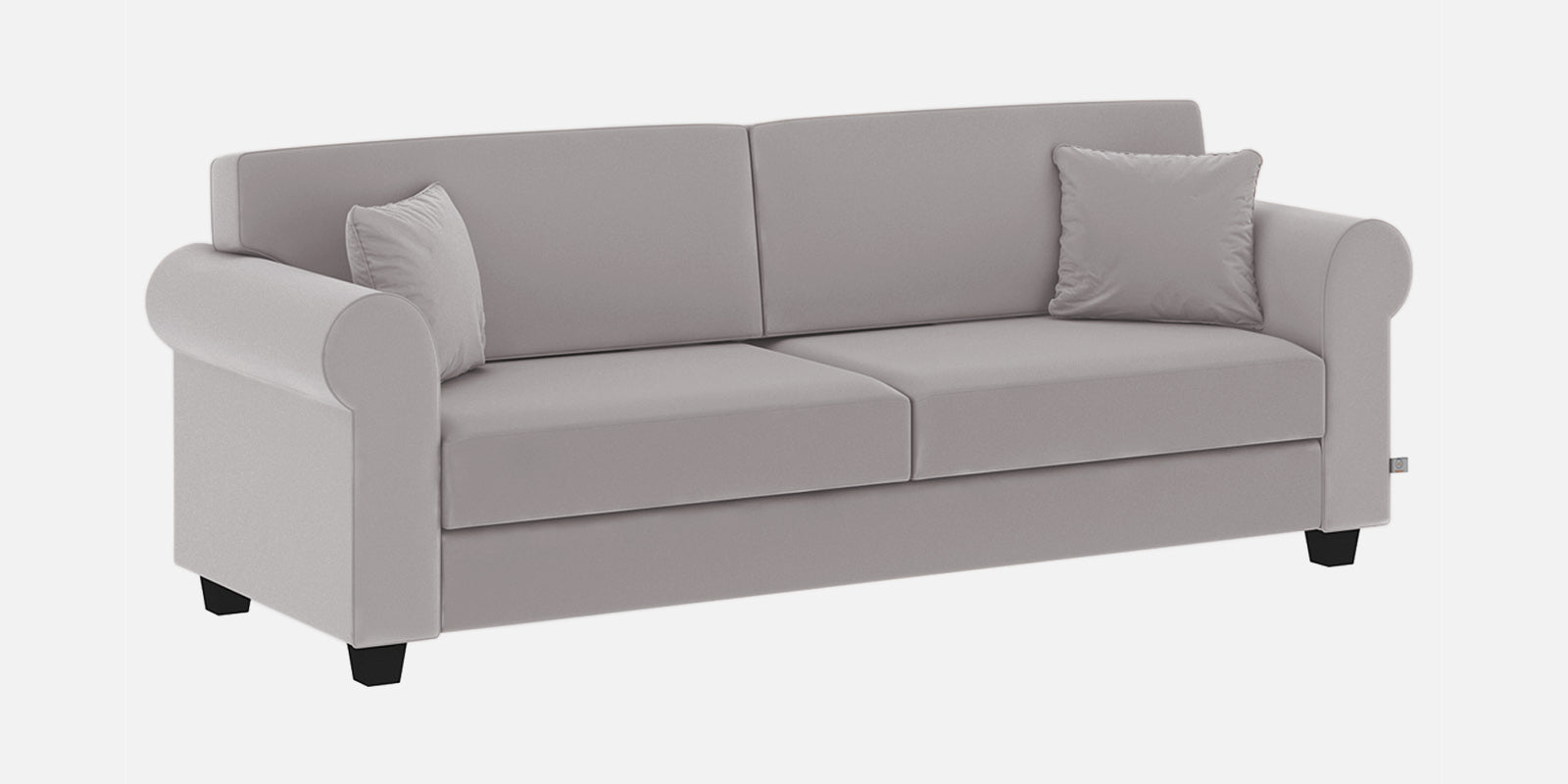 Numonk Velvet 3 Seater Sofa in light grey Colour