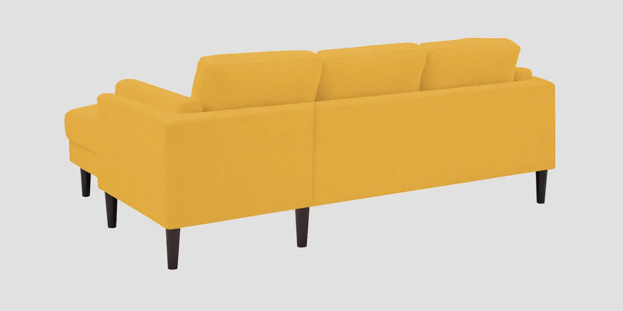 Creata Fabric Lhs Sectional Sofa 2 Lounger In Bold Yellow Colour - Febonic Living