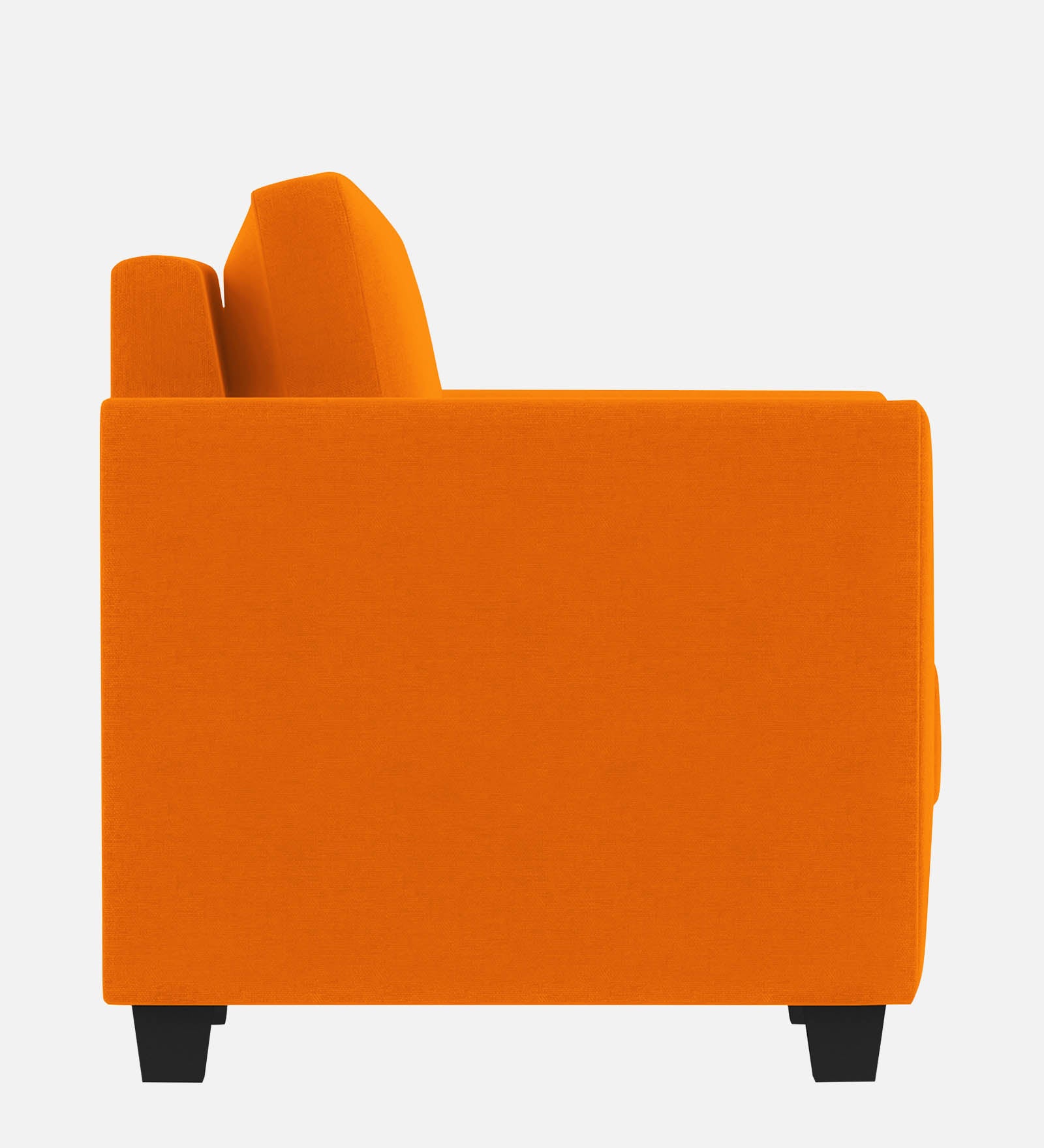 Daku Fabric 1 Seater Sofa in vivid orange Colour