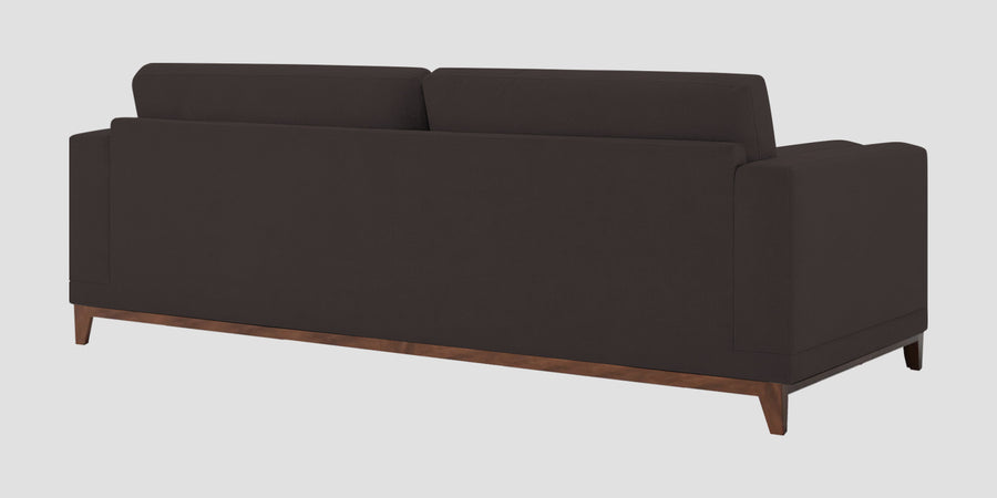 Esha Fabric 3 Seater Sofa In Pebble Brown Colour - Febonic Living