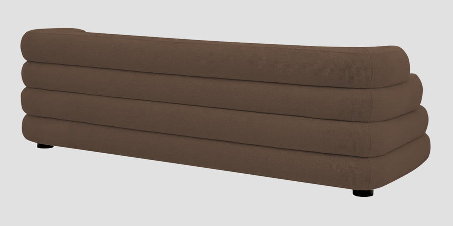 Wener Fabric 3 Seater Sofa In Rosy Brown Colour - Febonic Living
