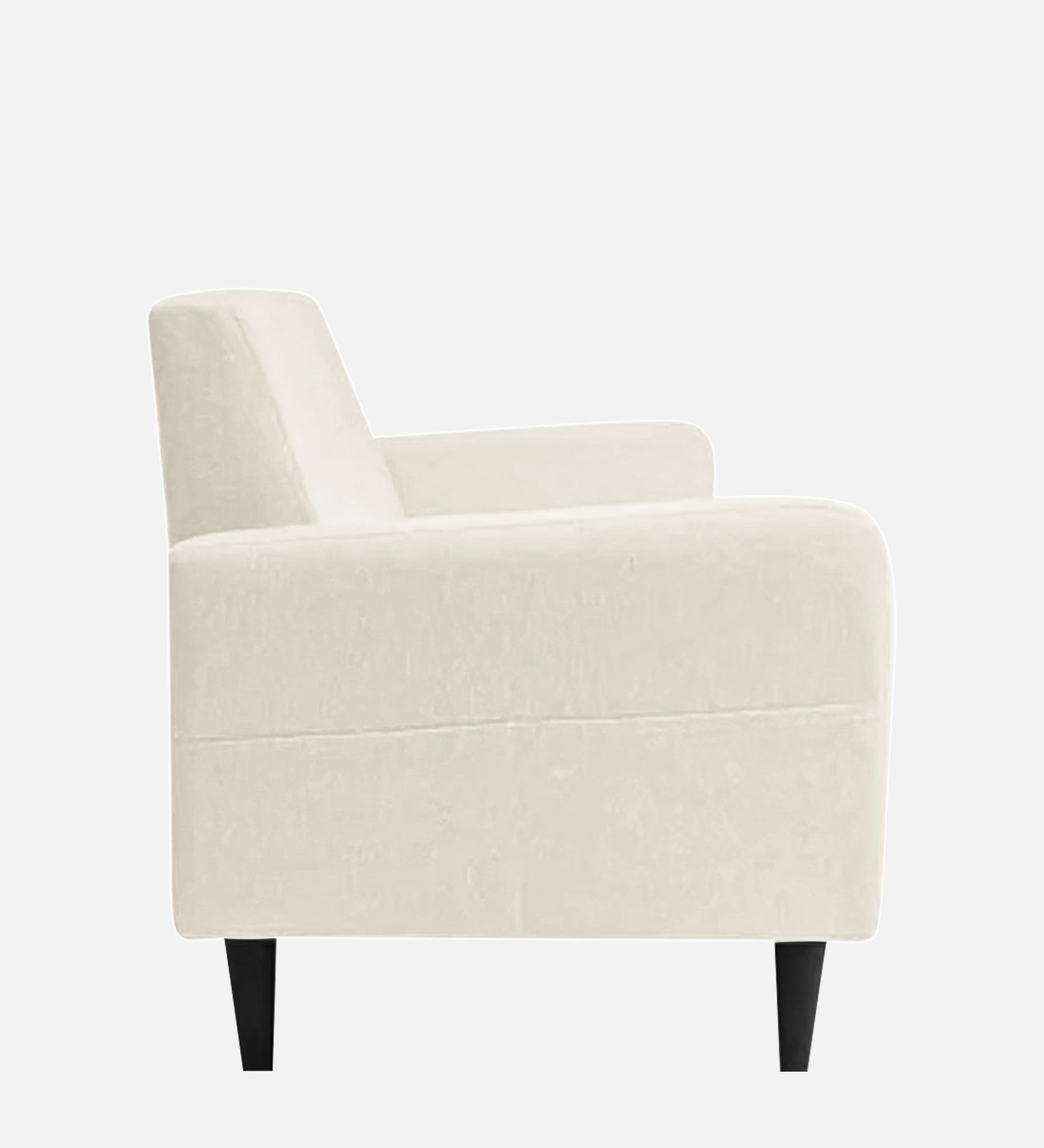 Marq Fabric 1 Seater Sofa in Ivory Cream Colour