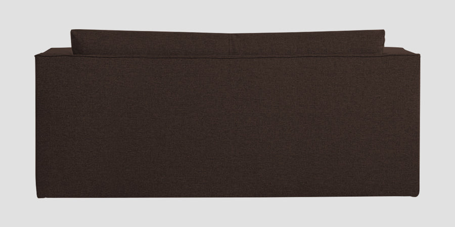 Kenia Fabric 3 Seater Foldable Sofa Cum Bed In Coffee Brown Colour - Febonic Living