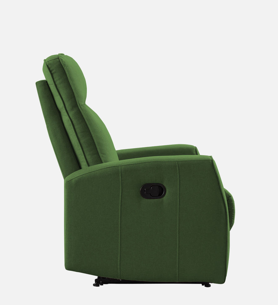 Logan Fabric 1 Seater Manual Recliner In Olive Green Colour - Febonic Living