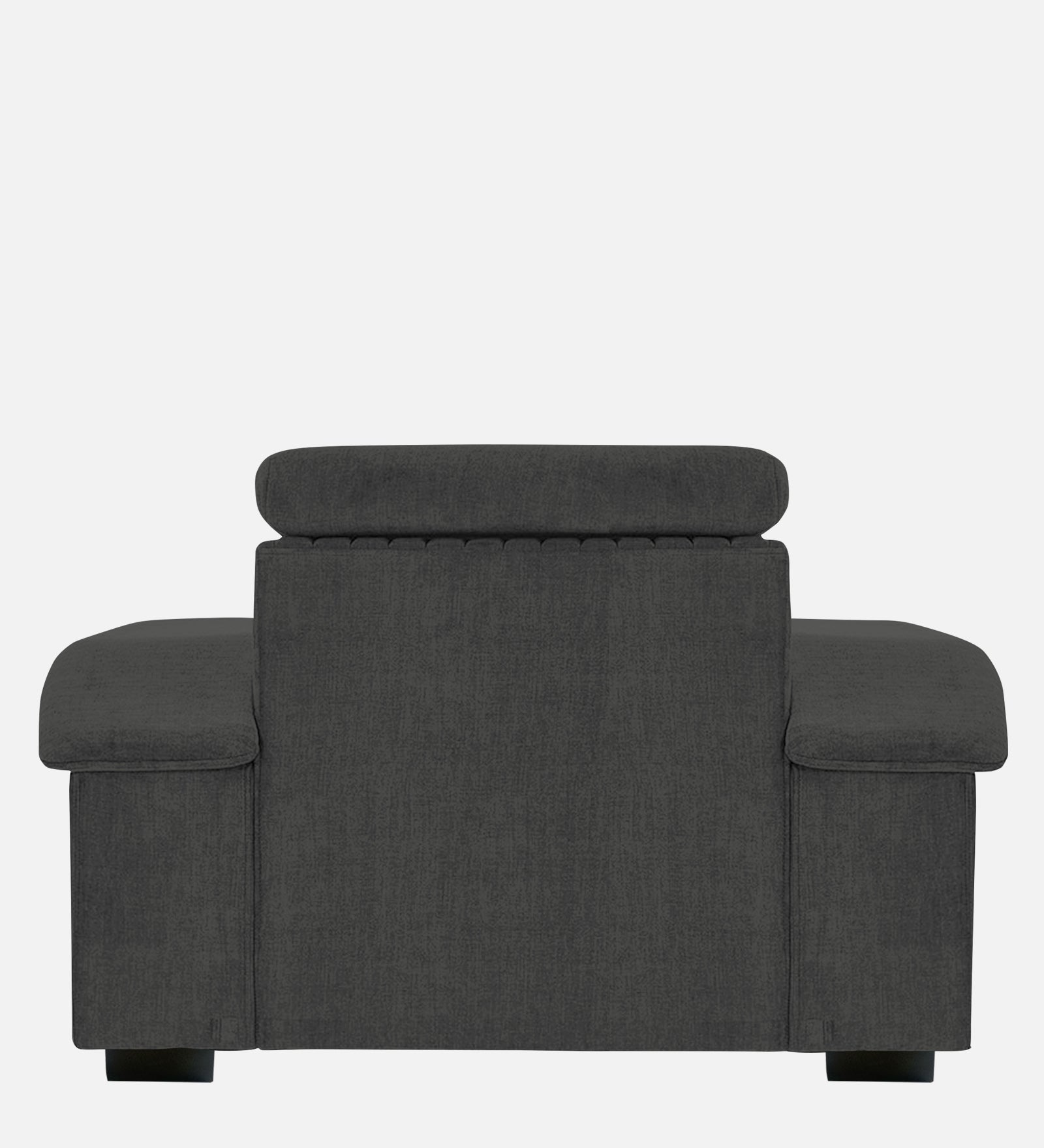 Draco Fabric 1 Seater Sofa In  Charcoal Grey Colour - Febonic Living