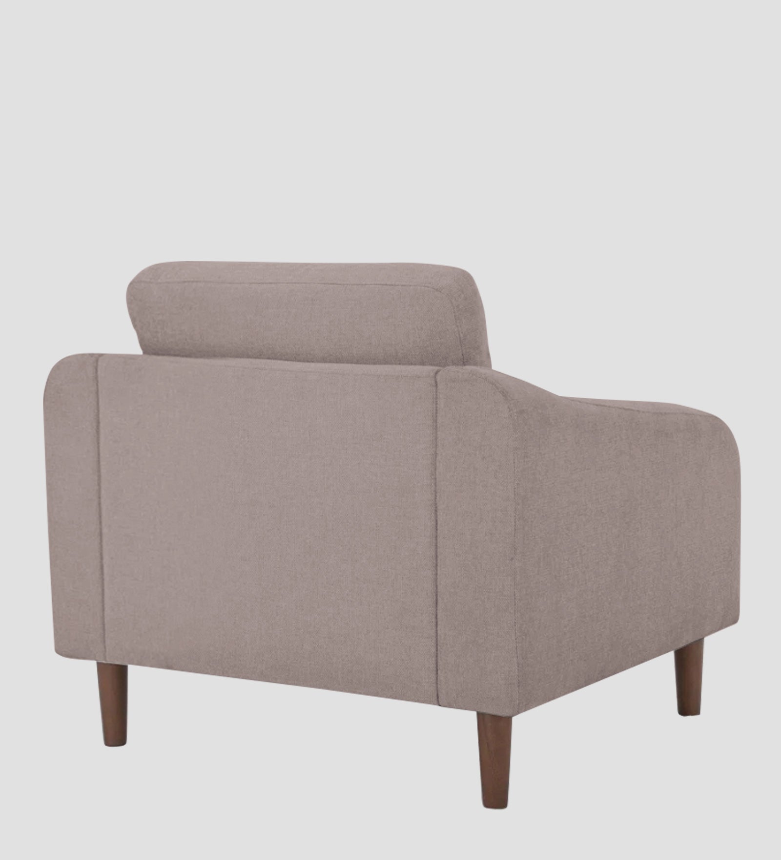 Elara Fabric 1 Seater Sofa in Almond Beige Colour - Febonic Living