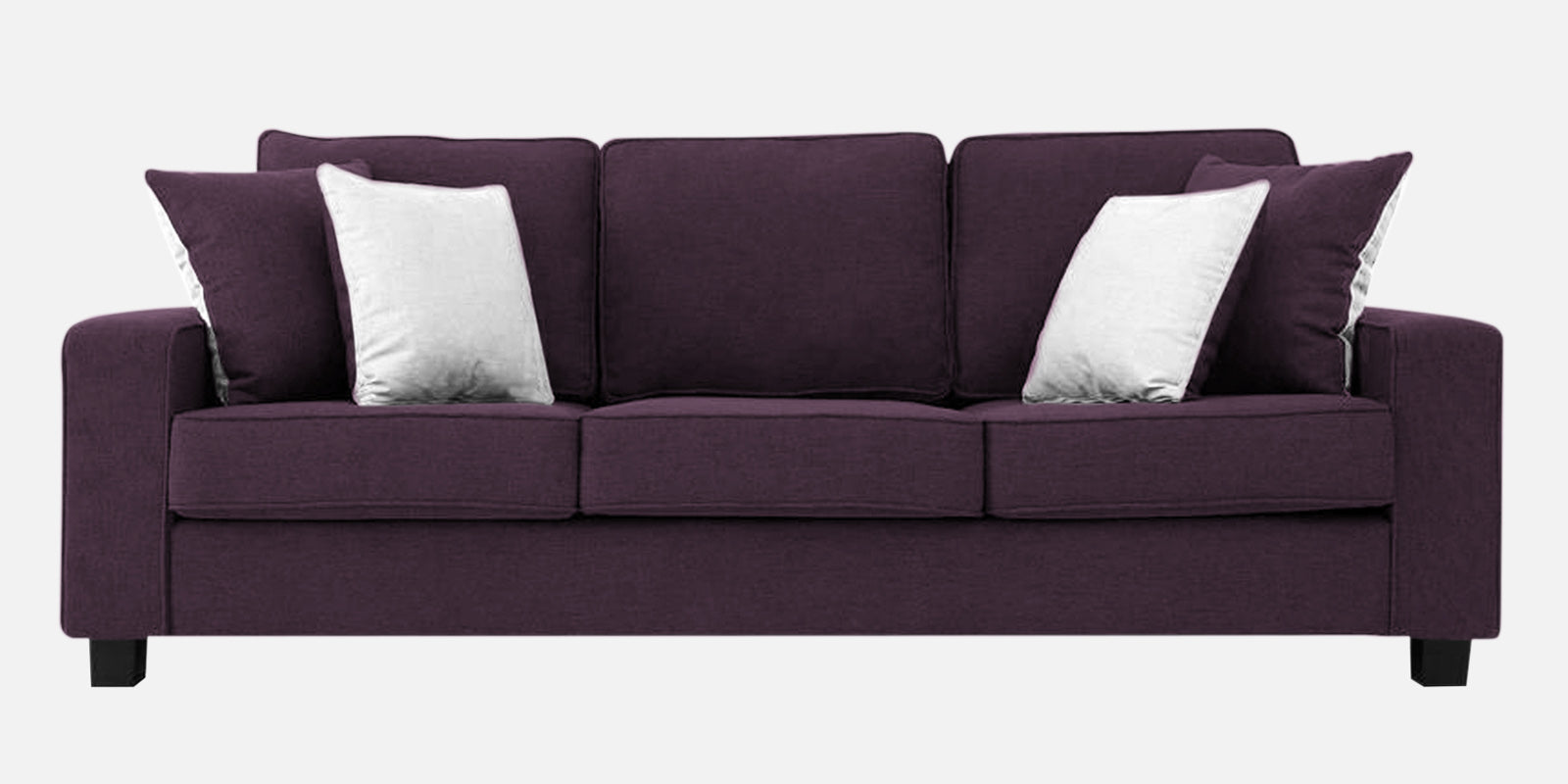 Ladybug Fabric 3 Seater Sofa In Greek Purple Colour