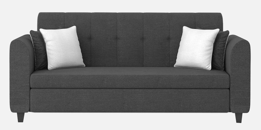 Denmark Fabric 3 Seater Sofa In Charcoal Grey Colour - Febonic Living