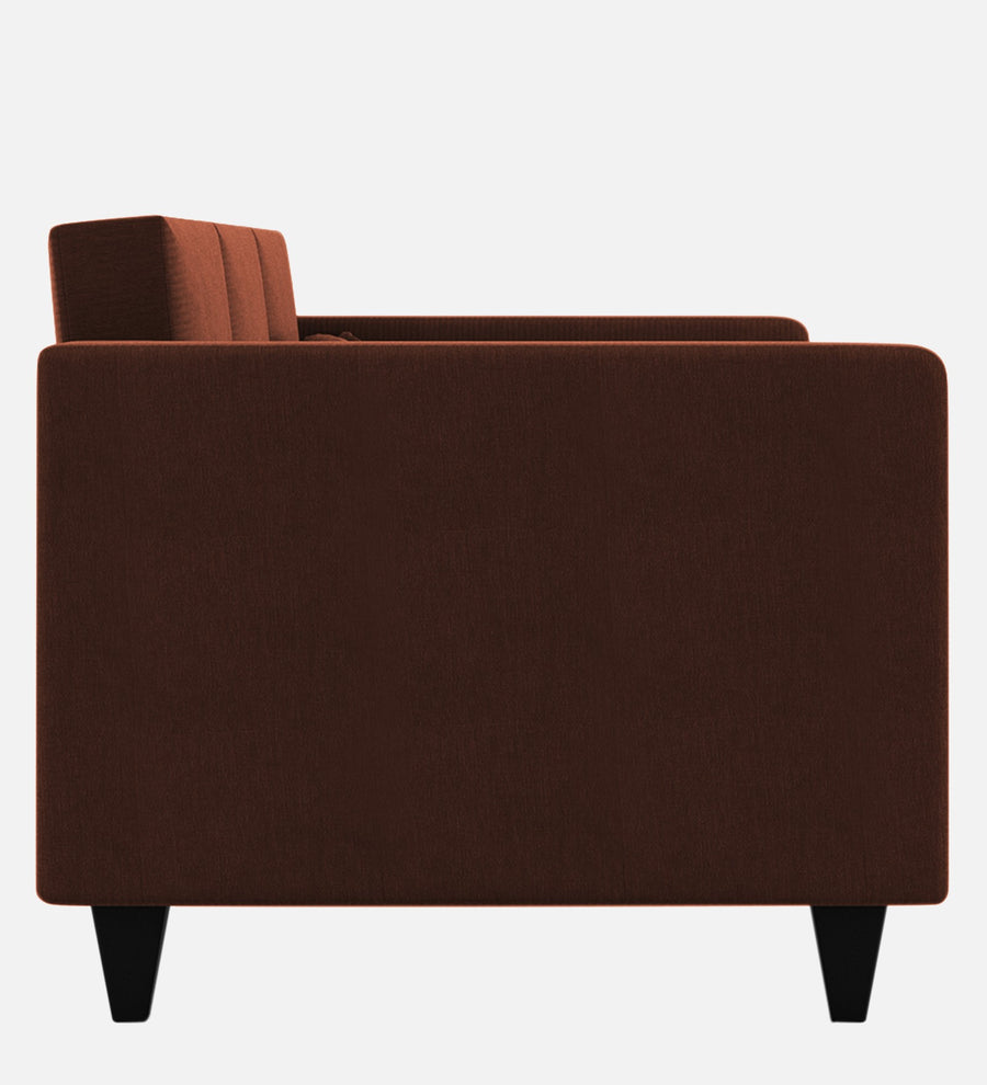 Nipul Fabric 1 Seater Sofa In Coffee Brown Colour - Febonic Living
