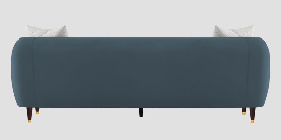 Hairo Velvet 3 Seater Sofa In Oxford Blue Colour - Febonic Living