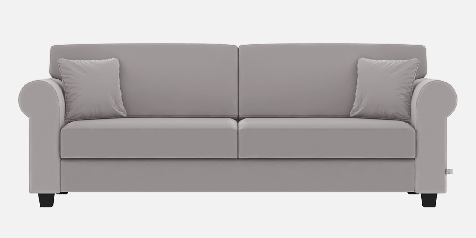 Numonk Velvet 3 Seater Sofa in light grey Colour