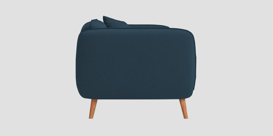 Zia Fabric 3 Seater Sofa In Cool Blue Colour - Febonic Living
