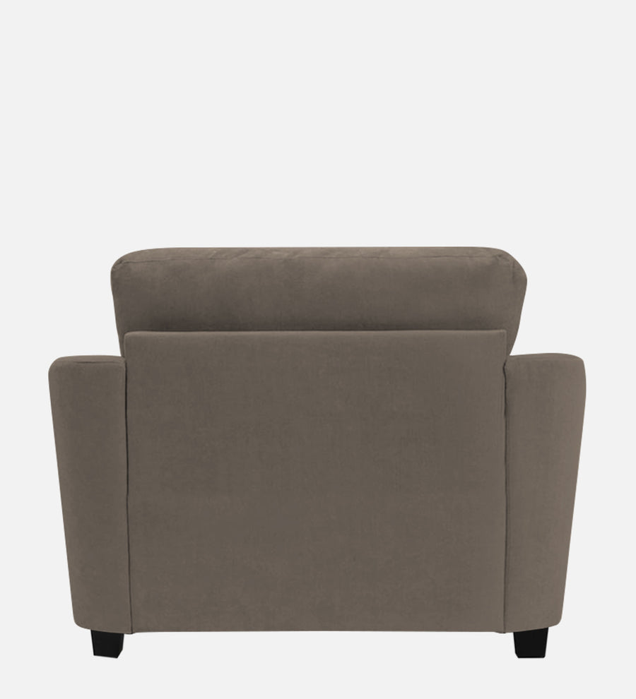 Mulan Fabric 1 Seater Sofa In Hazel Beige Colour - Febonic Living