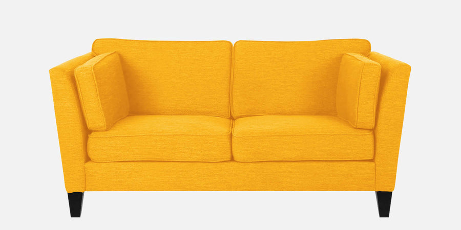 Nigar Fabric 2 Seater Sofa In Bold Yellow Colour - Febonic Living