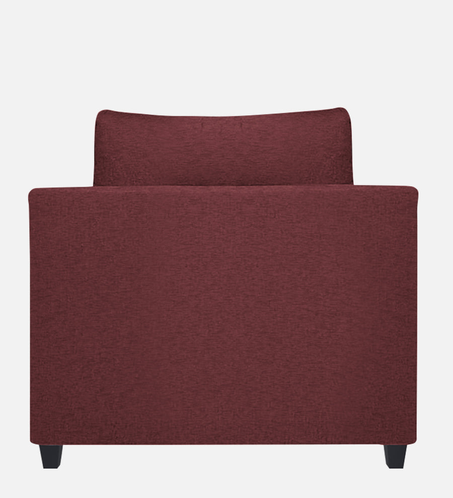 Nuska Fabric 1 Seater Sofa In Blaze Red Colour - Febonic Living