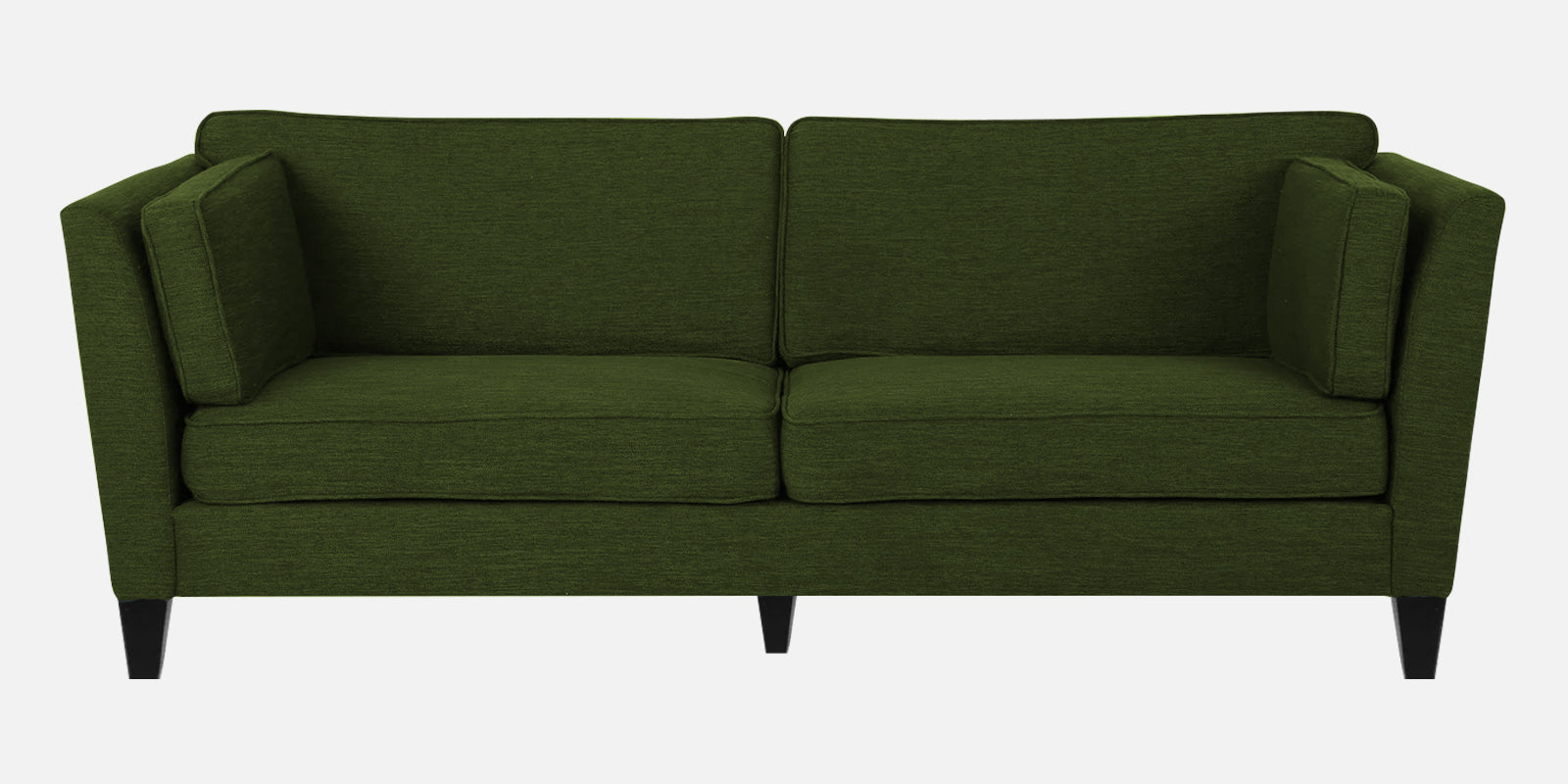 Nigar Fabric 3 Seater Sofa in Olive Green Colour