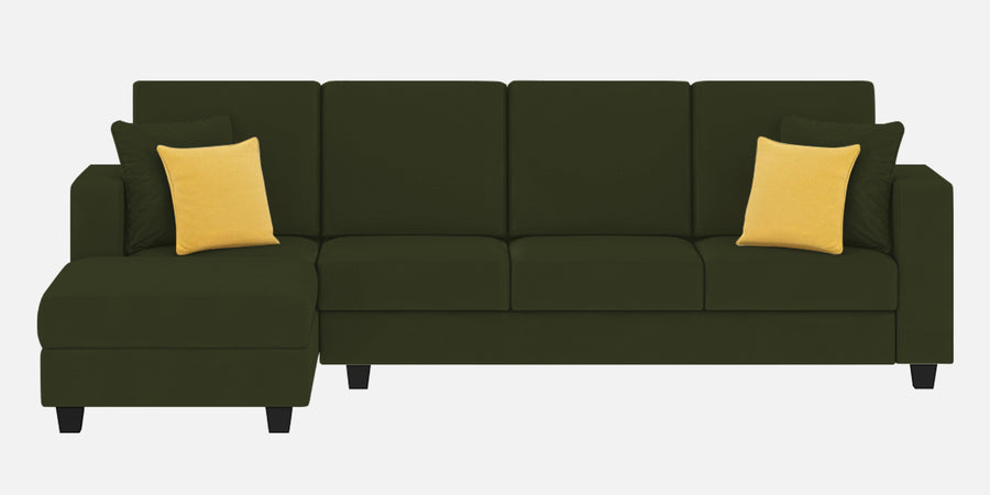 Nabi Fabric Rhs Sectional Sofa 3 Lounger In Olive Green Colour - Febonic Living