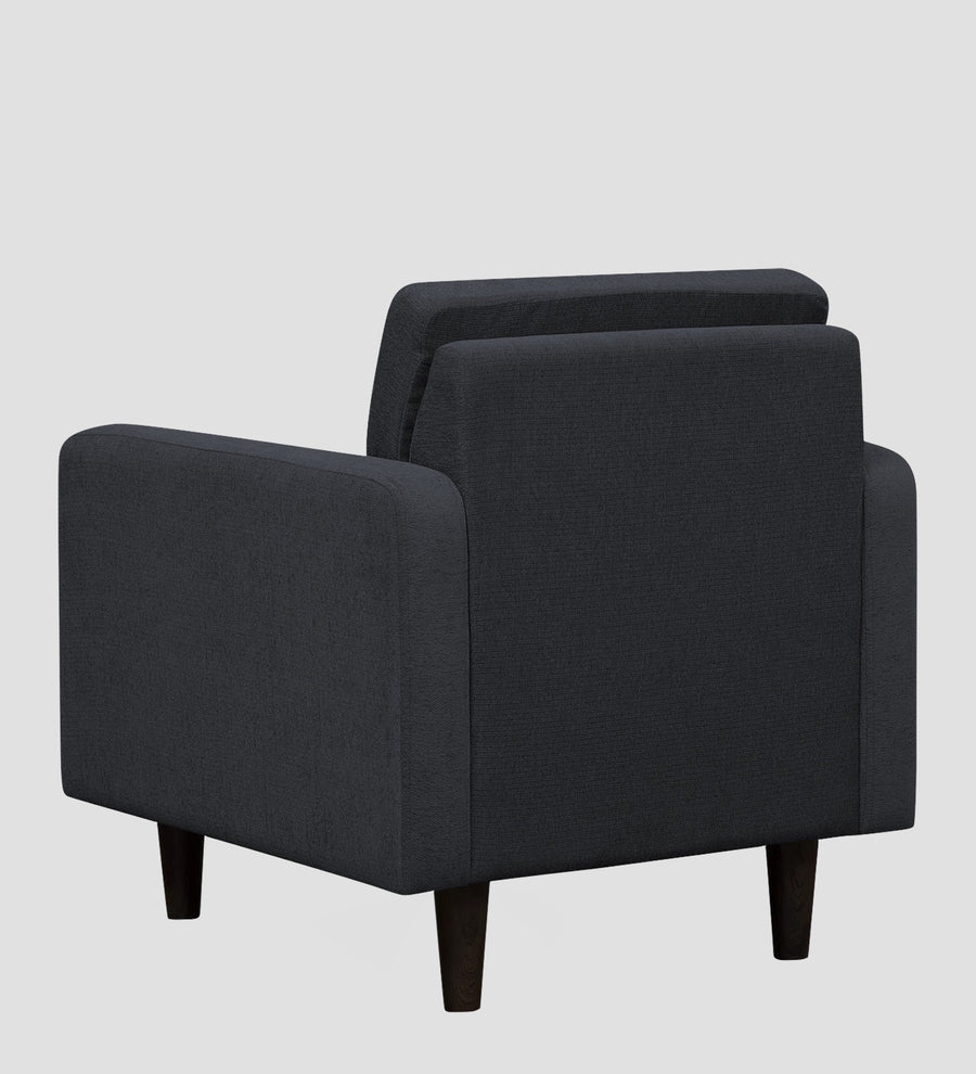 Noha Fabric 1 Seater Sofa In Charcoal Grey Colour - Febonic Living