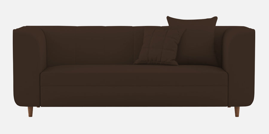 Sumo Velvet 3 Seater Sofa In Chocolate Brown Colour - Febonic Living