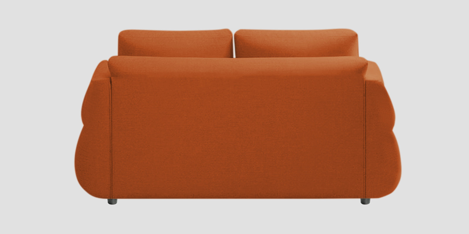 Jack Fabric 2 Seater Sofa In Vivid Orange Colour