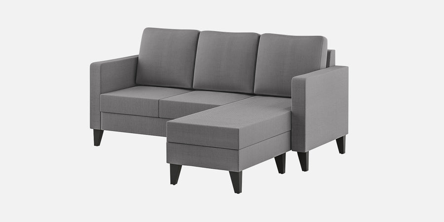 Nori Fabric Lhs Sectional Sofa 2 Lounger In Sudo Grey Colour - Febonic Living