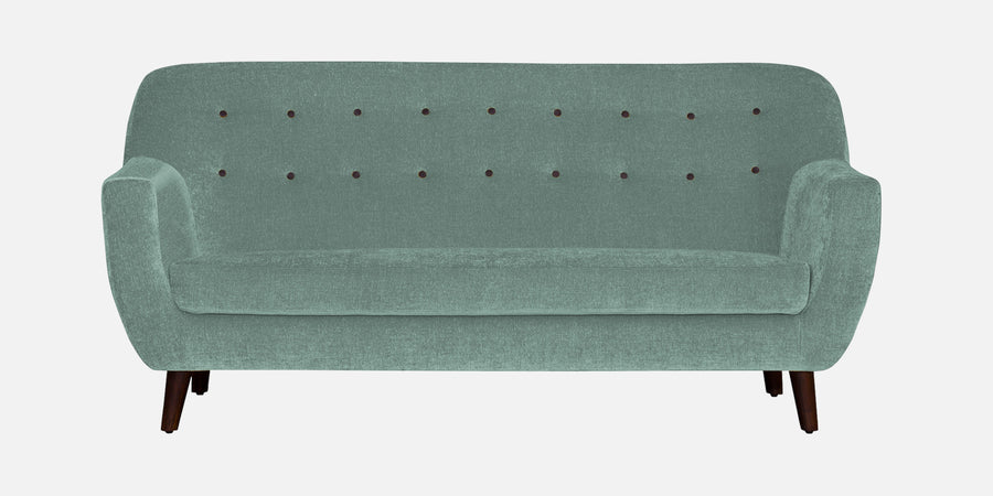 German Fabric 3 Seater Sofa In Suka Blue Colour - Febonic Living