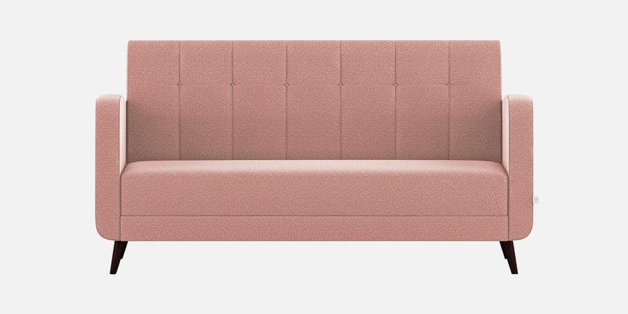 Wiki Velvet 3 Seater Sofa In Blush Pink Colour - Febonic Living