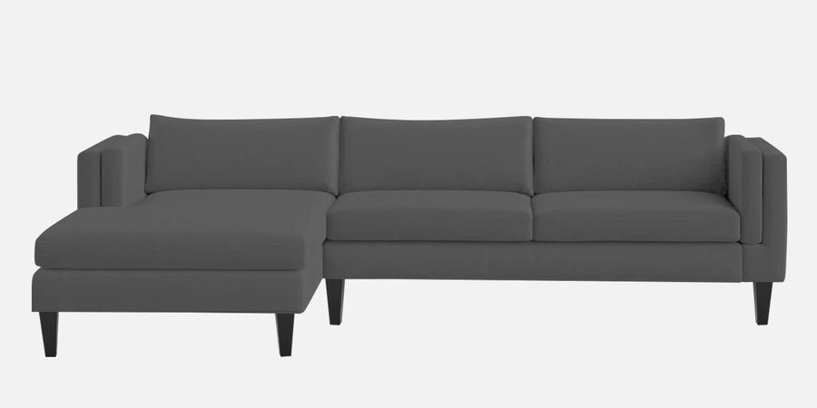 Jasper Velvet Rhs Sectional Sofa 3 Lounger In Davy Grey Colour - Febonic Living