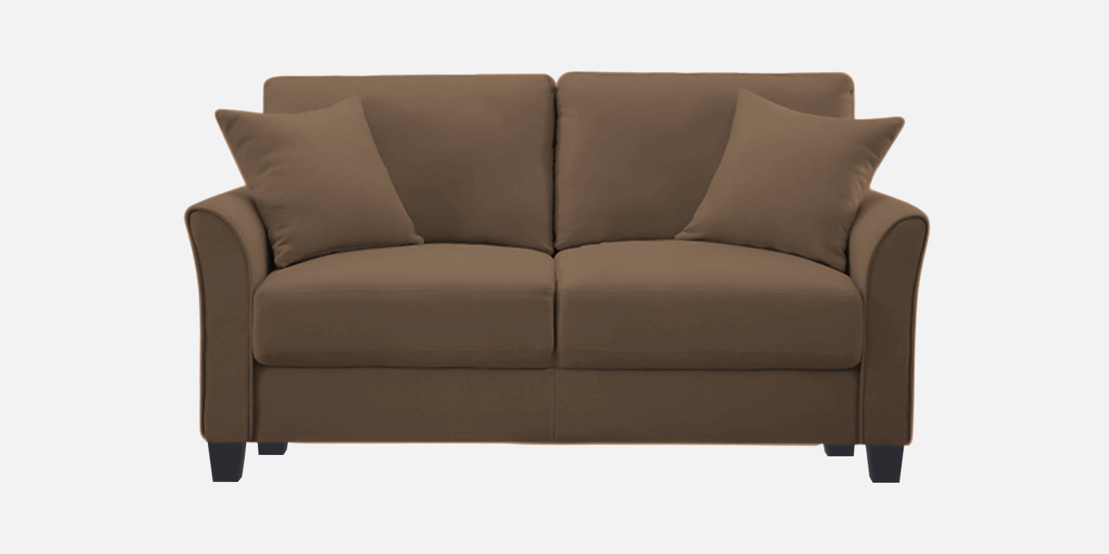 Daroo Velvet 2 Seater Sofa In Mocha Mouse Colour