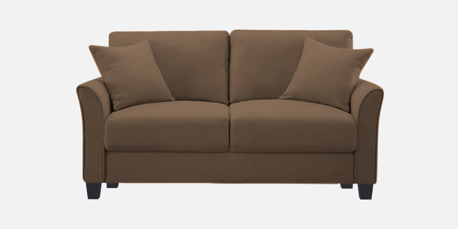 Daroo Velvet 2 Seater Sofa In Mocha Mouse Colour - Febonic Living