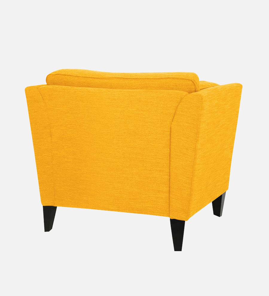 Nigar Fabric 1 Seater Sofa In Bold Yellow Colour - Febonic Living