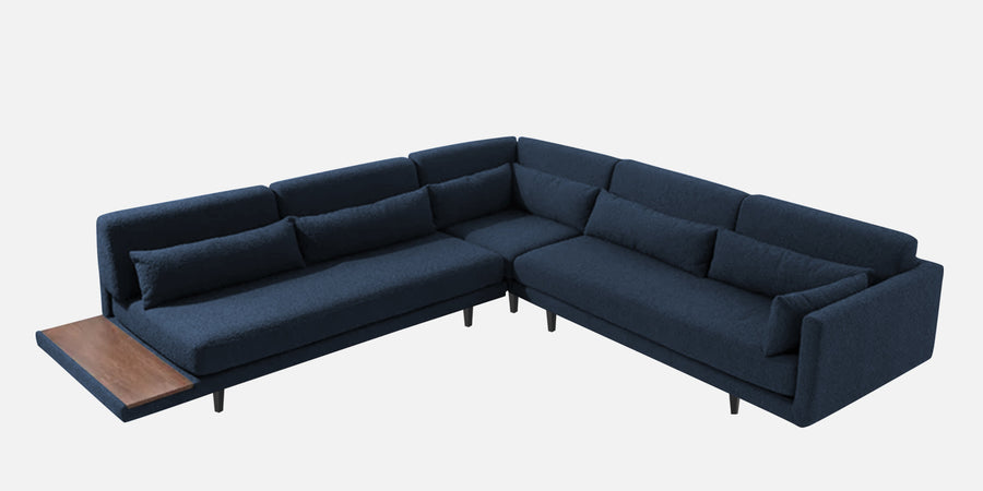 Malta Fabric 6 Seater Rhs Corner Sofa In Denim Blue Colour - Febonic Living
