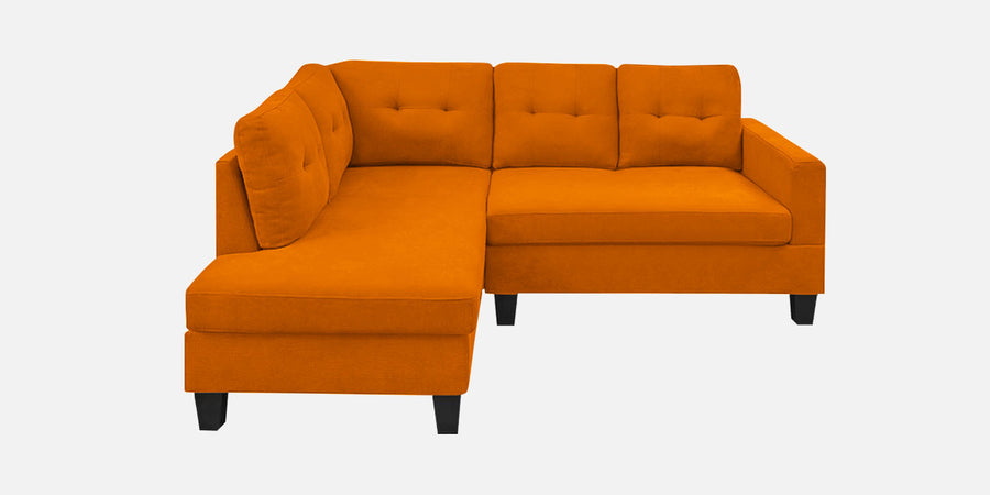 Thomas Fabric Rhs Sectional Sofa 2 Lounger In Vivid Orange Colour - Febonic Living