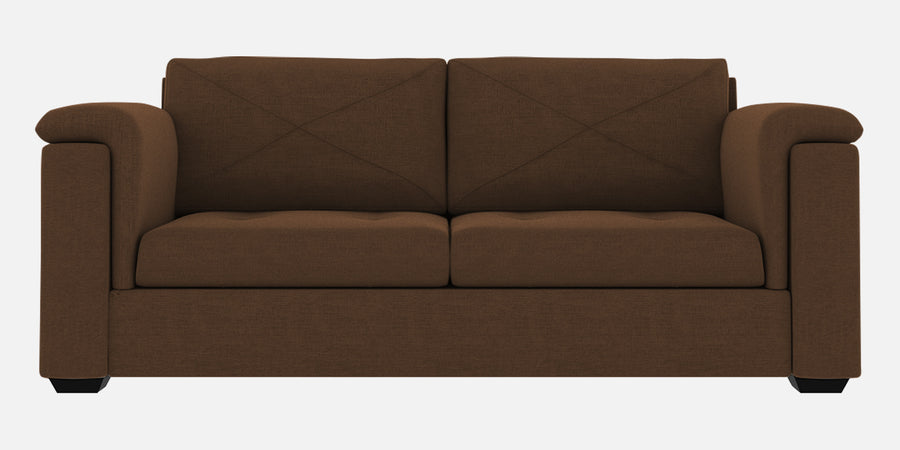 Andres Fabric 3 Seater Sofa In Chestnut Brown Colour - Febonic Living