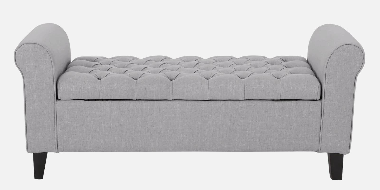 Nowia Fabric 2 Seater Reclaimer in Lit Grey Colour With Storage