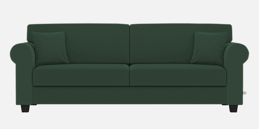 Numonk Velvet 3 Seater Sofa In Amazon Green Colour - Febonic Living
