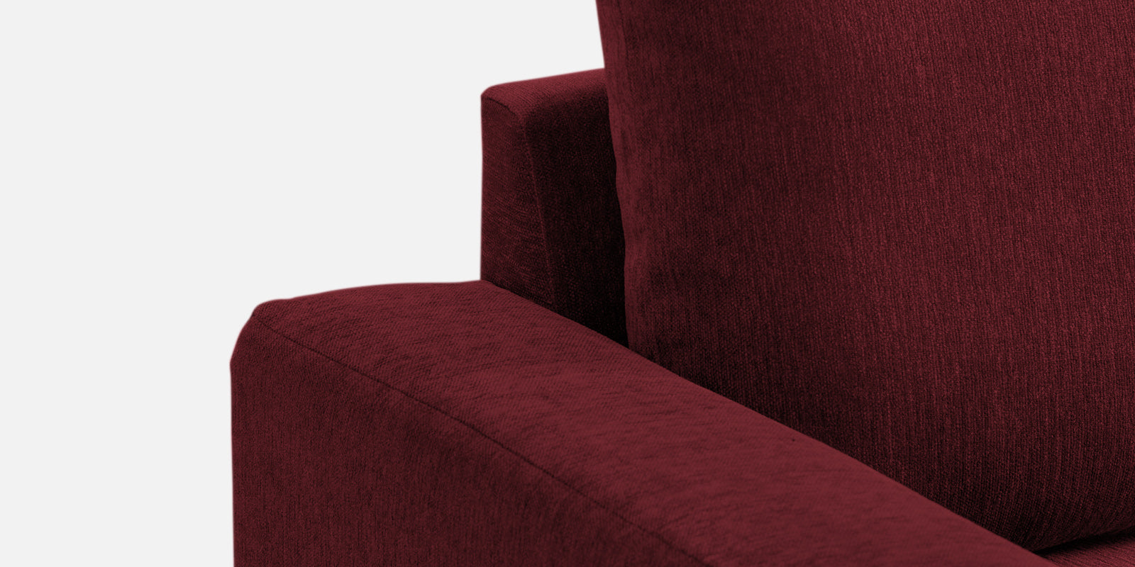 Kara Fabric 2 Seater Pull Out Sofa Cum Bed in Blood Maroon Colour