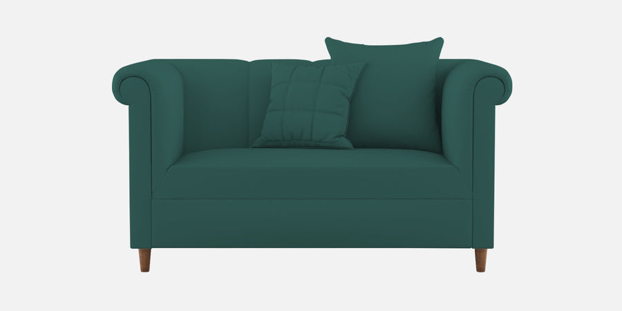 Rubi Velvet 2 Seater Sofa In Pine Green Colour - Febonic Living