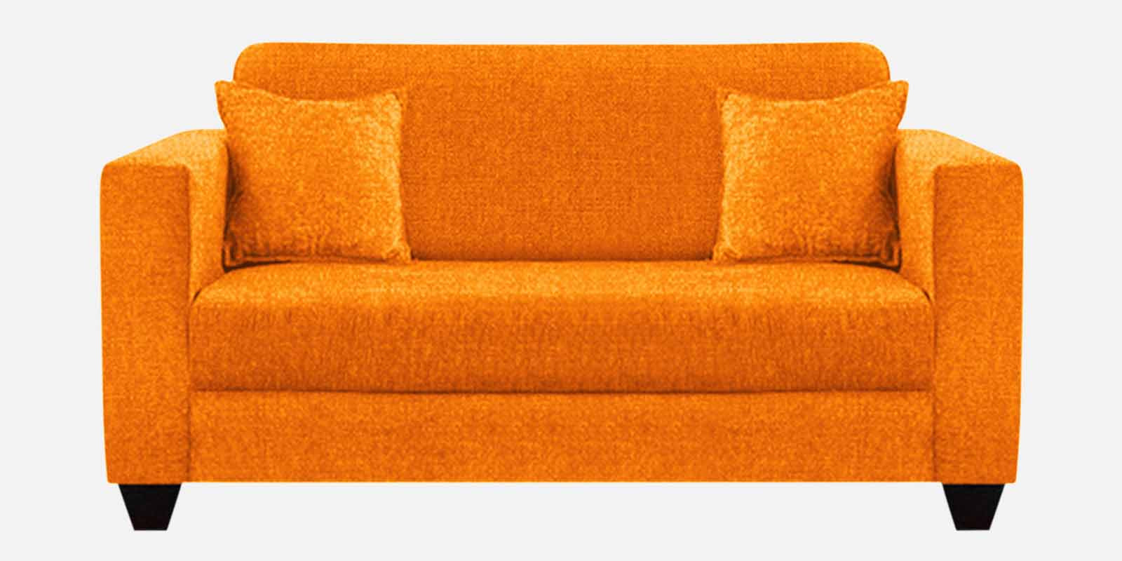 Nebula Fabric 2 Seater Sofa in Vivid Orange Colour