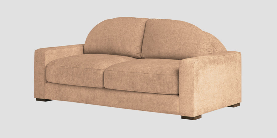 Dara Fabric 2 Seater Sofa In Cosmic Beige Colour - Febonic Living