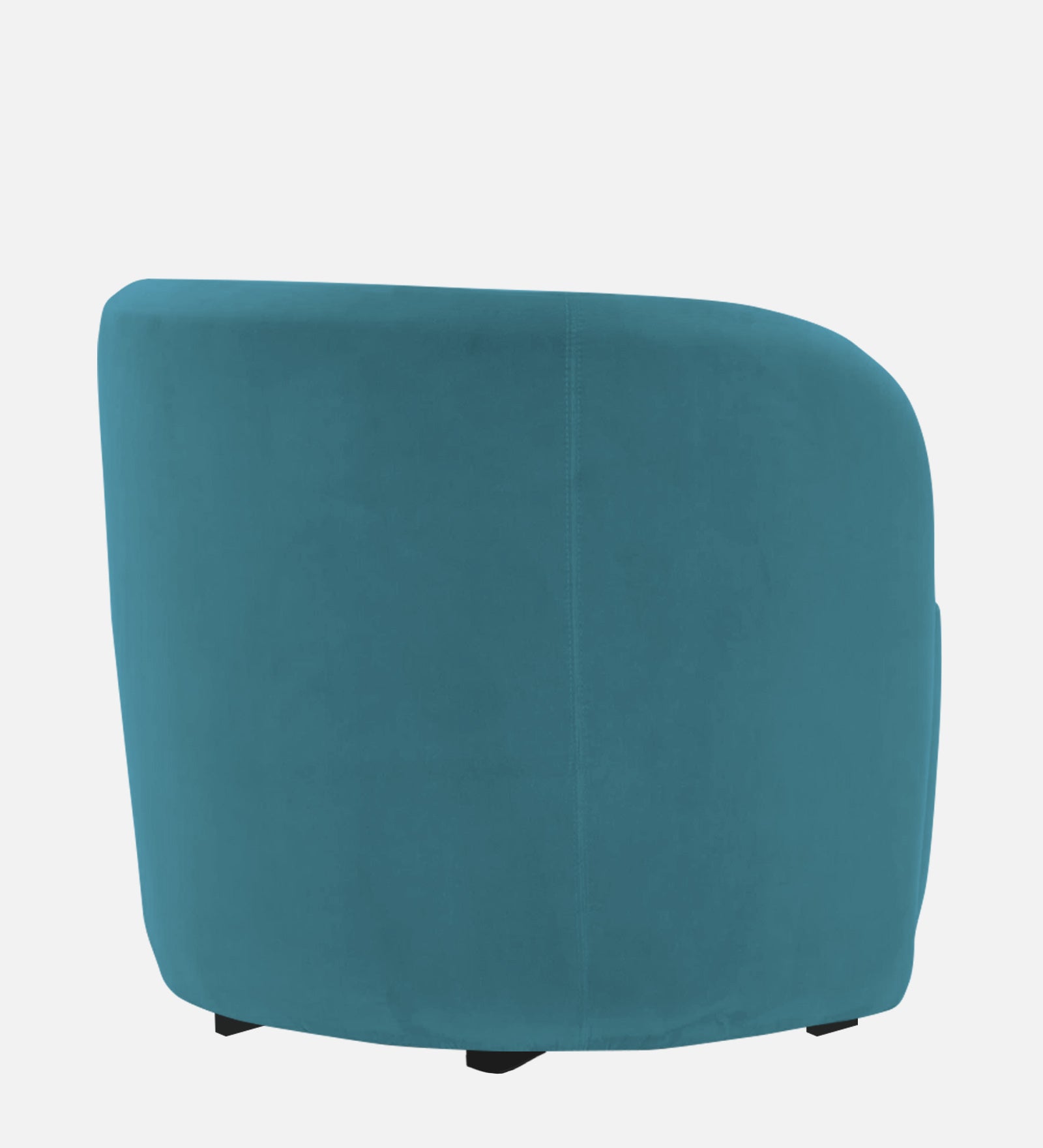 Hazel Velvet Wing Chair in Aqua Blue Colour