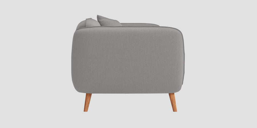 Zia Fabric 2 Seater Sofa In Silver Grey Colour - Febonic Living