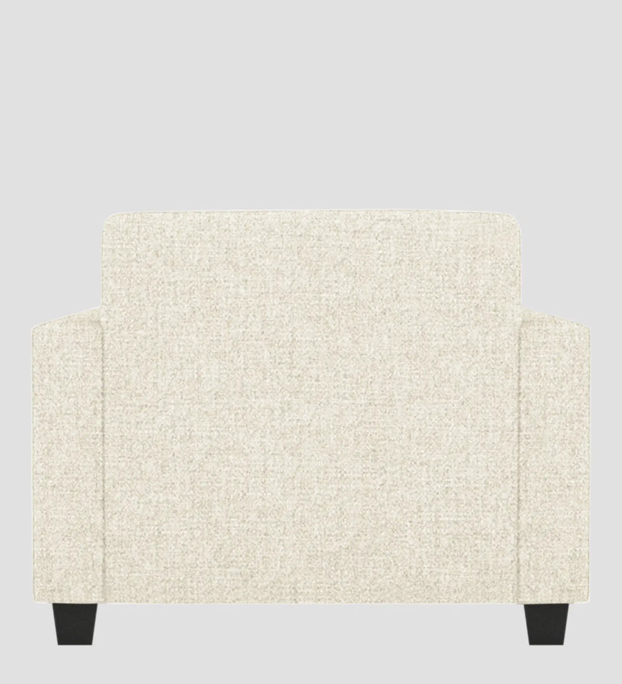 Lipu Fabric 1 Seater Sofa In Ivory Cream Colour - Febonic Living
